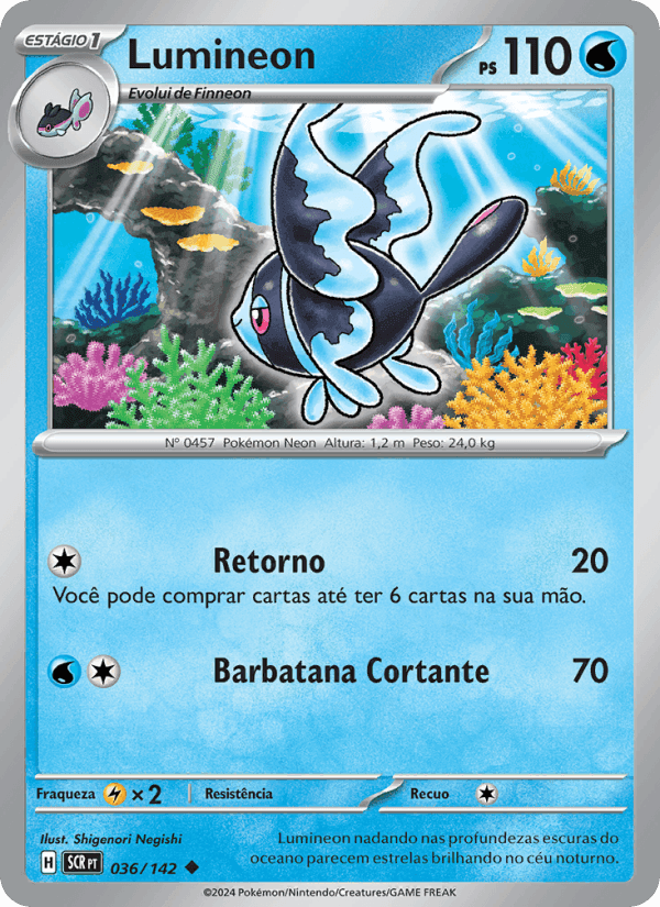 Lumineon, card 036 from Coroa Estelar