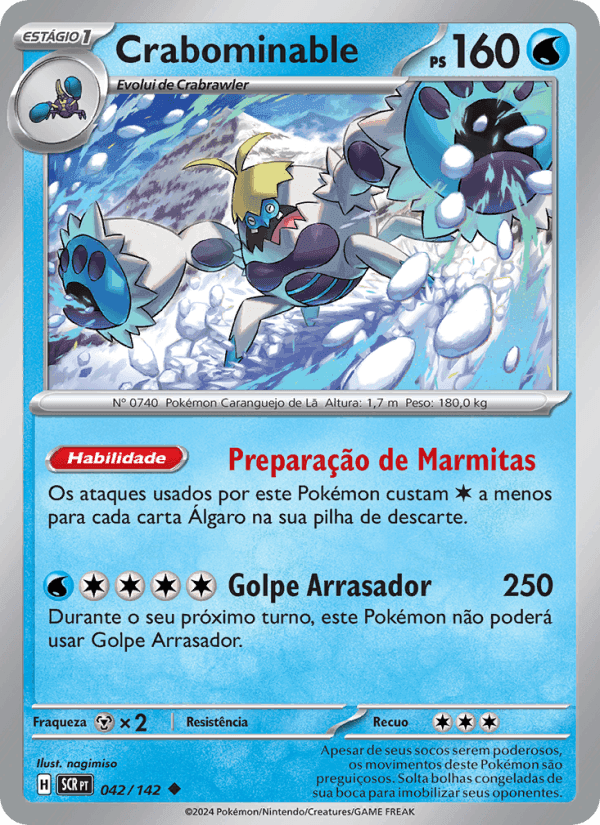 Crabominable, carta 042 di Coroa Estelar