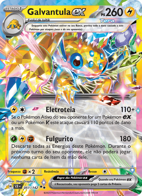 Galvantula ex, card 051 from Coroa Estelar