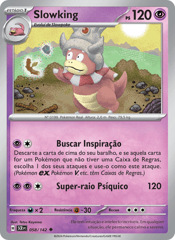 Slowking, carta 058 de Coroa Estelar