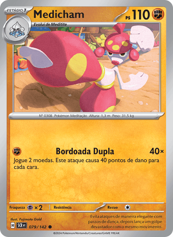 Medicham, card 079 from Coroa Estelar