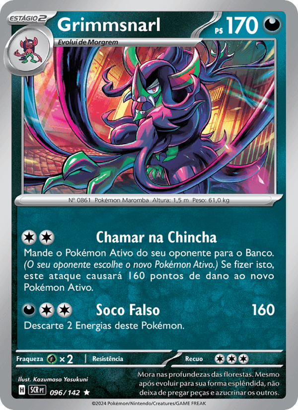 Grimmsnarl, carte 096 de Coroa Estelar