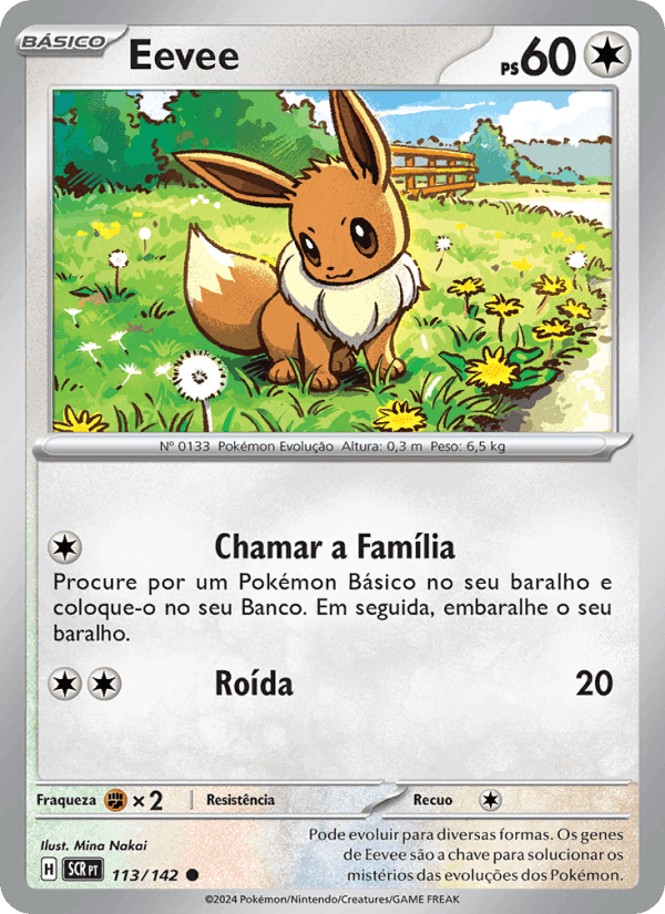 Eevee, carte 113 de Coroa Estelar