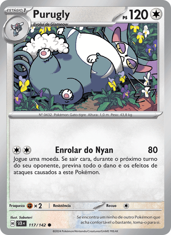 Purugly, carta 117 de Coroa Estelar