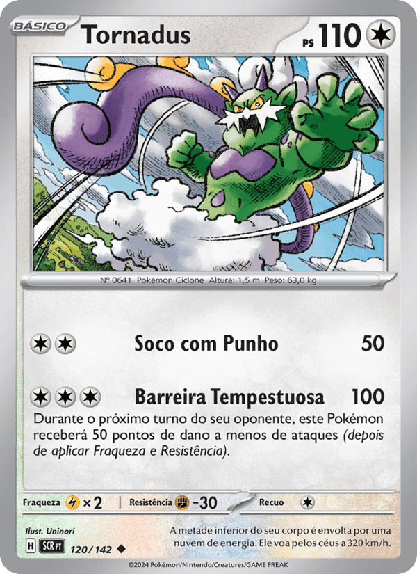 Tornadus, card 120 from Coroa Estelar