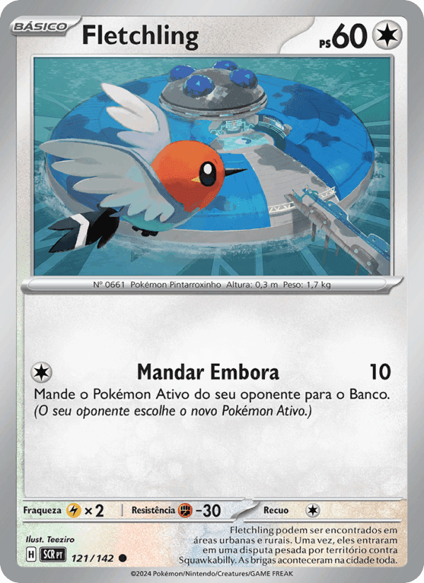 Fletchling, carta 121 de Coroa Estelar