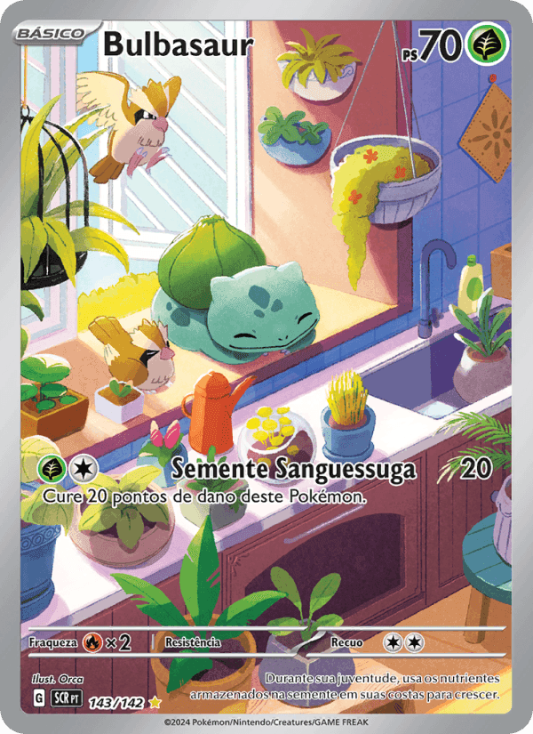 Bulbasaur, carta 143 di Coroa Estelar