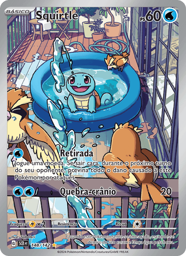 Squirtle, carta 148 di Coroa Estelar