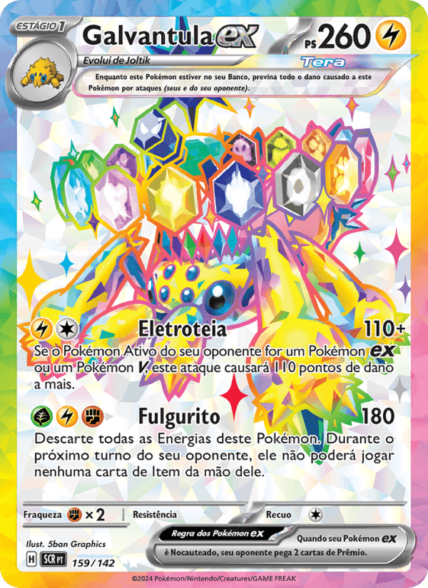 Galvantula ex, carta 159 di Coroa Estelar