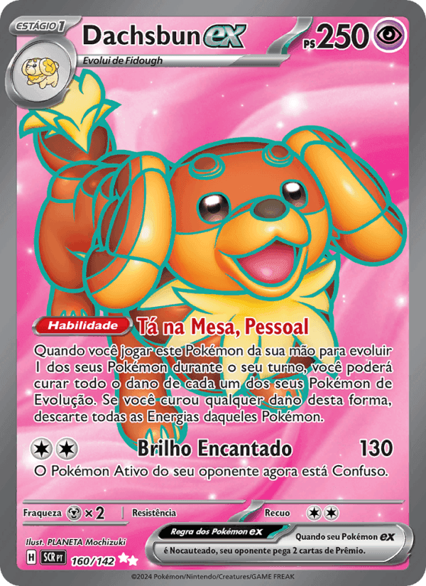 Dachsbun ex, card 160 from Coroa Estelar