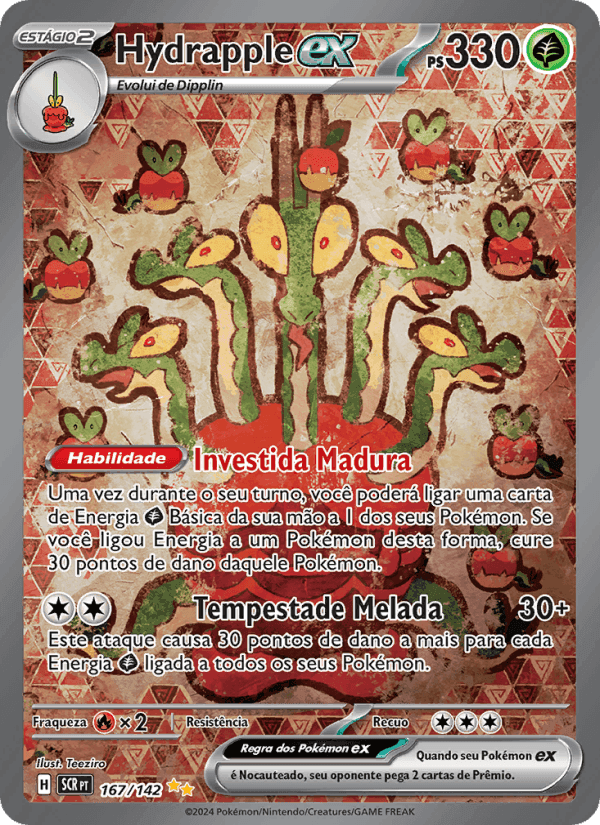Hydrapple ex, carta 167 di Coroa Estelar