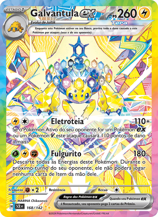 Galvantula ex, carte 168 de Coroa Estelar