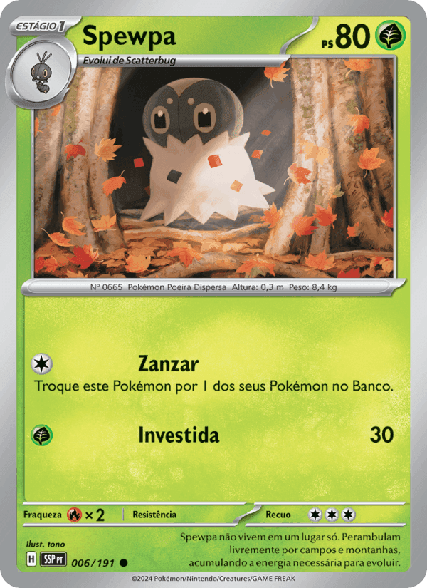 Spewpa, carte 006 de Fagulhas Impetuosas