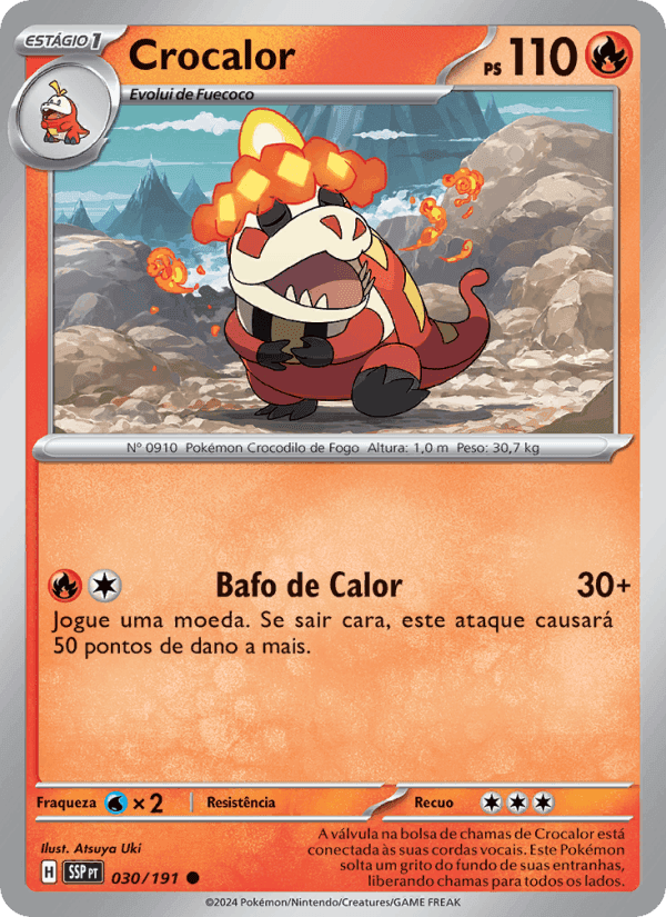 Crocalor, carta 030 de Fagulhas Impetuosas