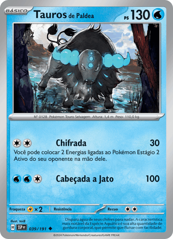 Tauros de Paldea, carta 039 de Fagulhas Impetuosas