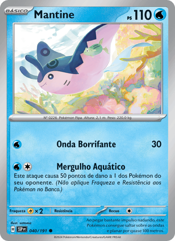 Mantine, carte 040 de Fagulhas Impetuosas