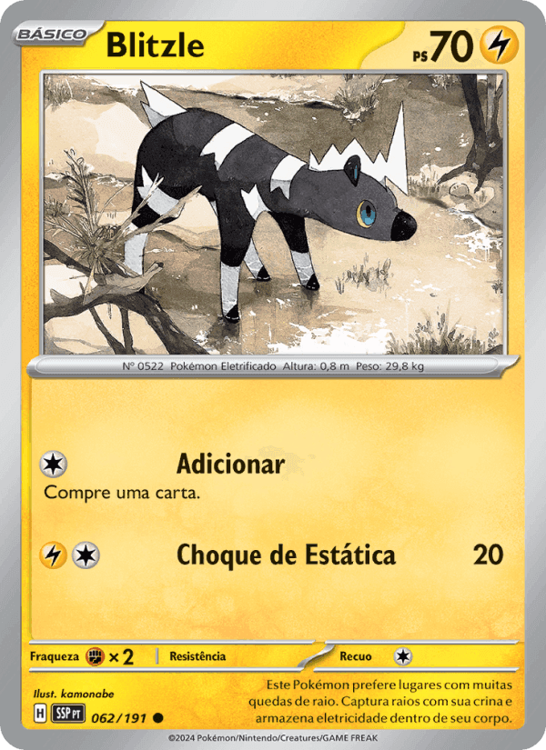 Blitzle, card 062 from Fagulhas Impetuosas