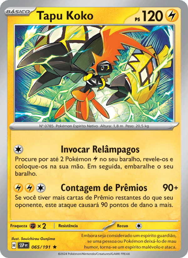Tapu Koko, card 065 from Fagulhas Impetuosas