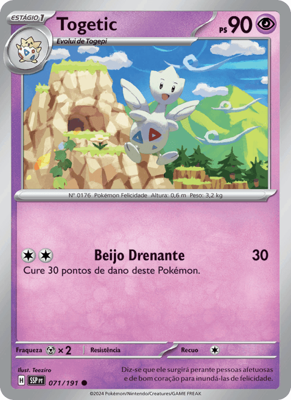 Togetic, carta 071 de Fagulhas Impetuosas