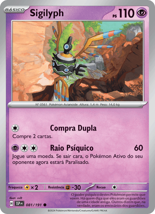 Sigilyph, carta 081 de Fagulhas Impetuosas