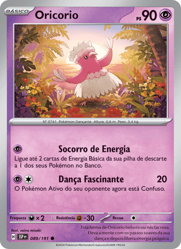 Oricorio, card 089 from Fagulhas Impetuosas