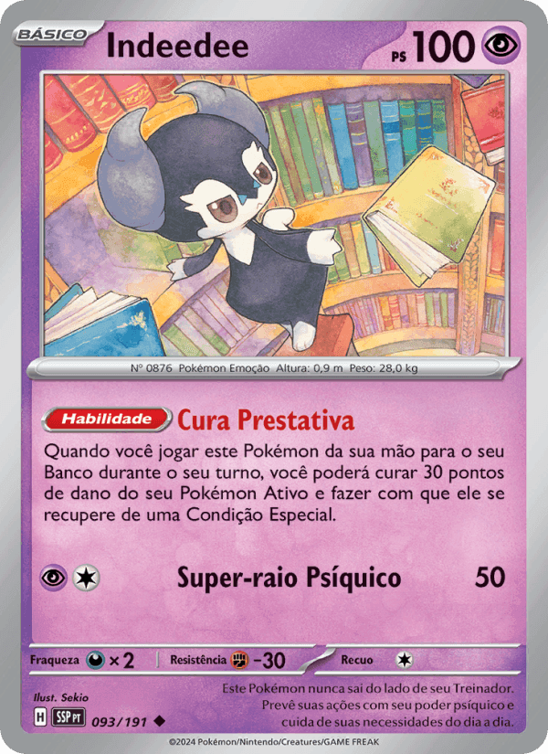 Indeedee, carta 093 de Fagulhas Impetuosas