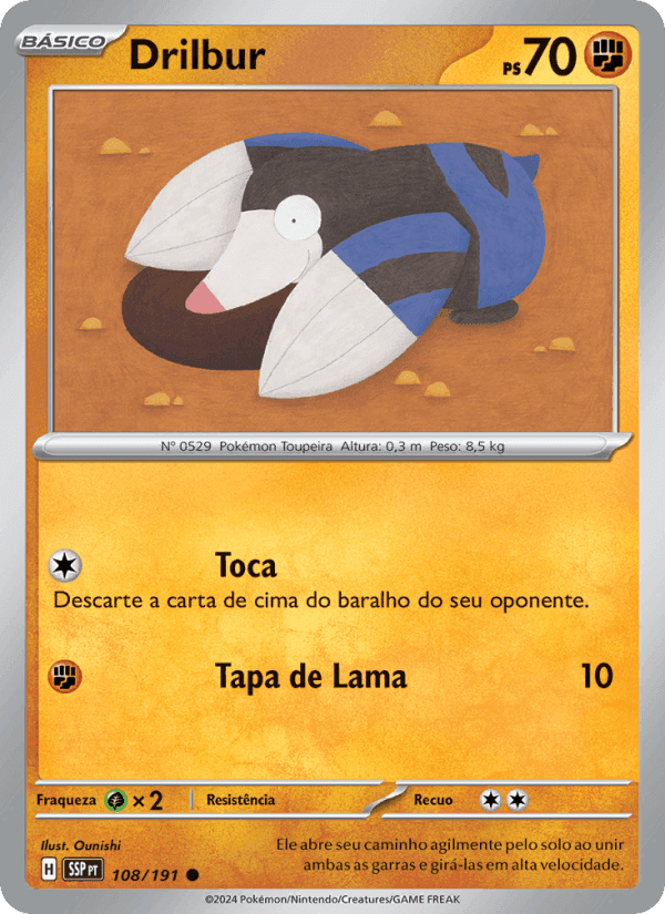 Drilbur, card 108 from Fagulhas Impetuosas