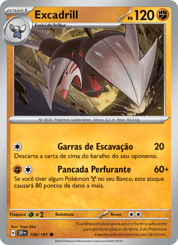 Excadrill, carta 109 de Fagulhas Impetuosas