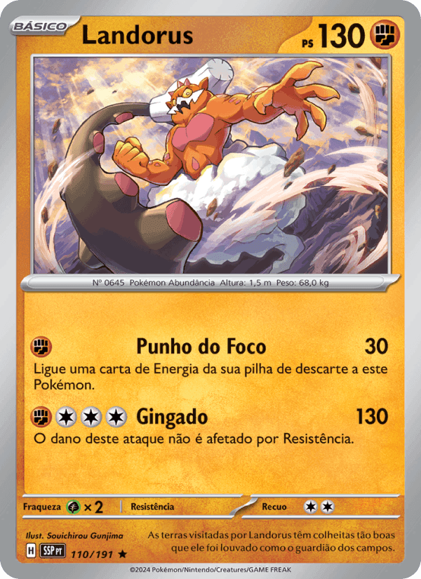 Landorus, carta 110 de Fagulhas Impetuosas