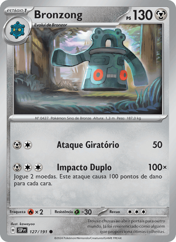 Bronzong, carta 127 de Fagulhas Impetuosas