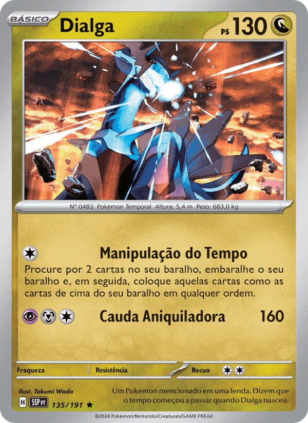 Dialga, carte 135 de Fagulhas Impetuosas