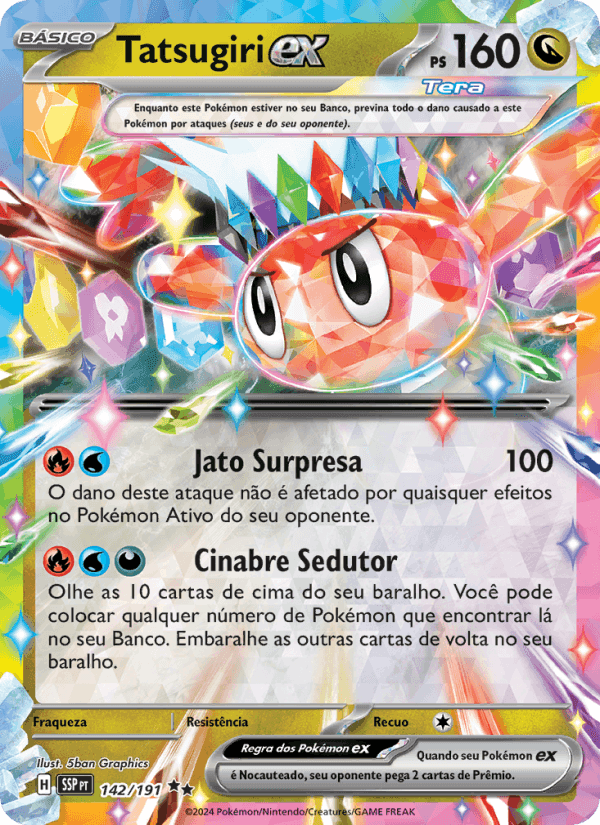 Tatsugiri ex, carta 142 de Fagulhas Impetuosas