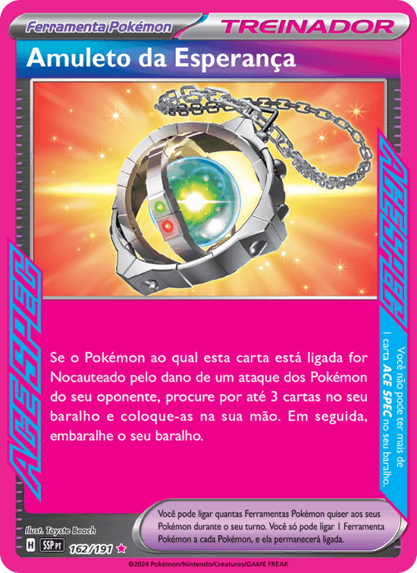 Amuleto da Esperança, card 162 from Fagulhas Impetuosas