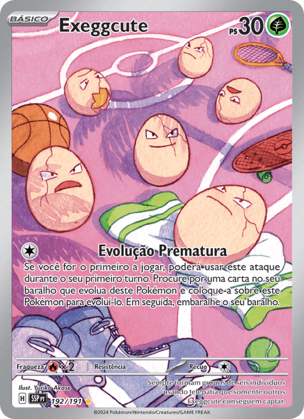Exeggcute, carta 192 de Fagulhas Impetuosas