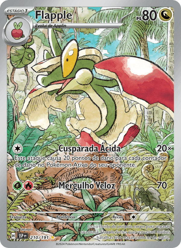 Flapple, card 210 from Fagulhas Impetuosas