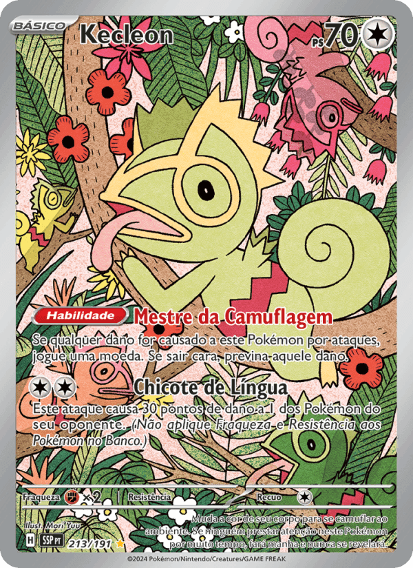 Kecleon, carta 213 de Fagulhas Impetuosas