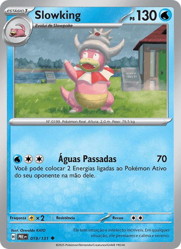 Slowking, carta 019 de Evoluções Prismáticas