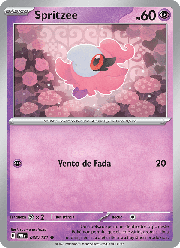 Spritzee, carta 038 de Evoluções Prismáticas