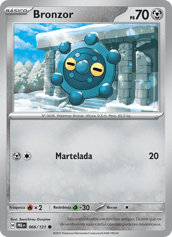Bronzor, card 066 from Evoluções Prismáticas