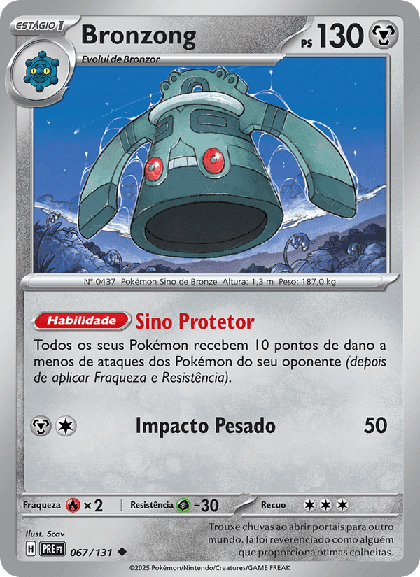 Bronzong, carta 067 de Evoluções Prismáticas