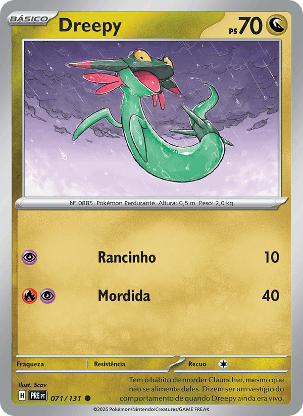 Dreepy, card 071 from Evoluções Prismáticas