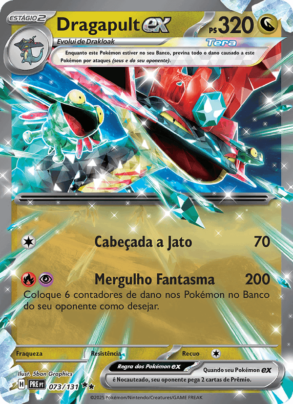 Dragapult ex, carta 073 de Evoluções Prismáticas