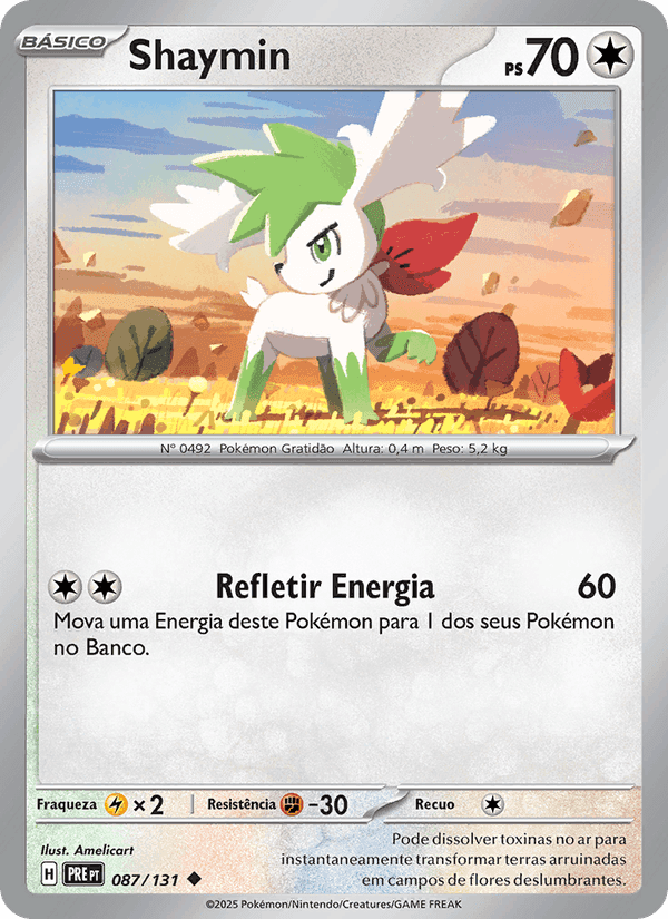 Shaymin, carte 087 de Evoluções Prismáticas