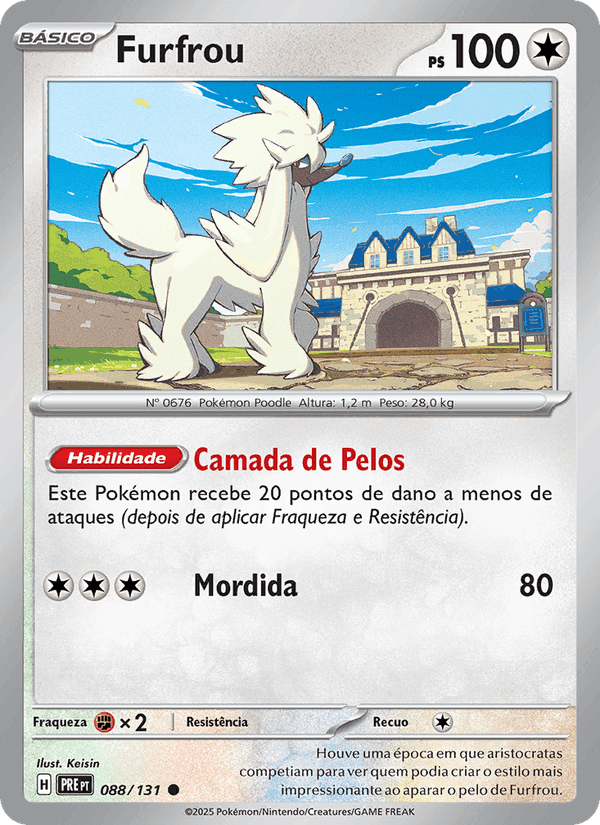 Furfrou, card 088 from Evoluções Prismáticas
