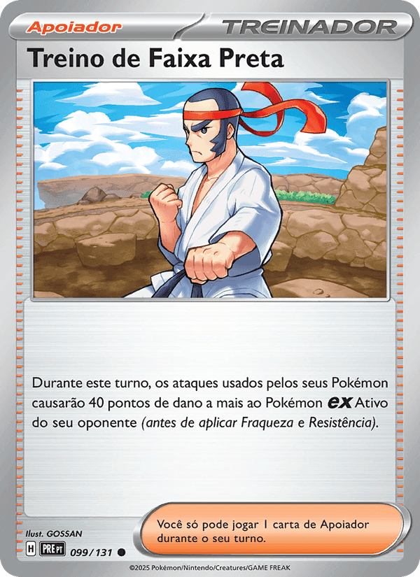 Treino de Faixa Preta, carta 099 de Evoluções Prismáticas