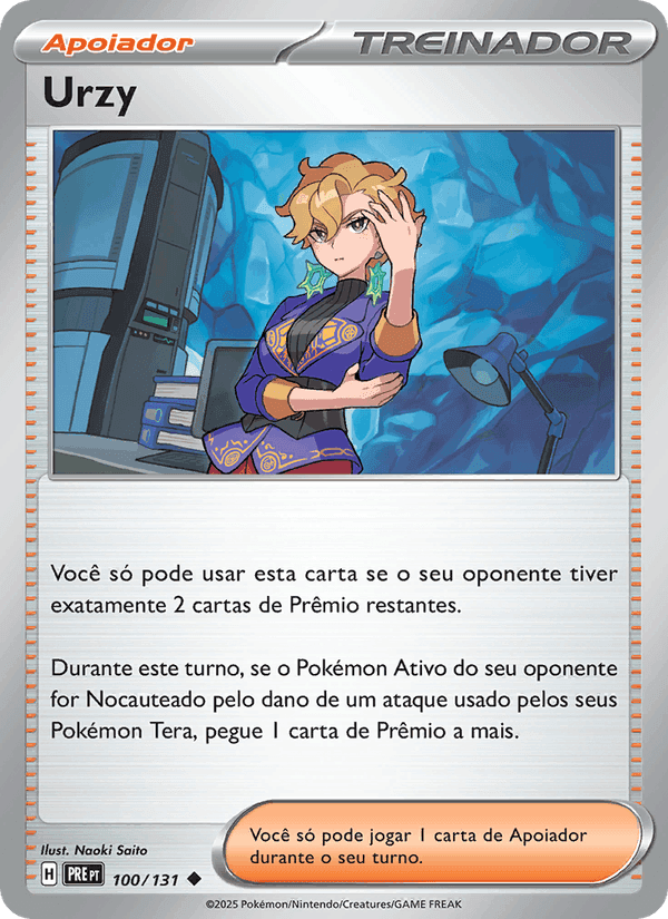 Urzy, carta 100 de Evoluções Prismáticas