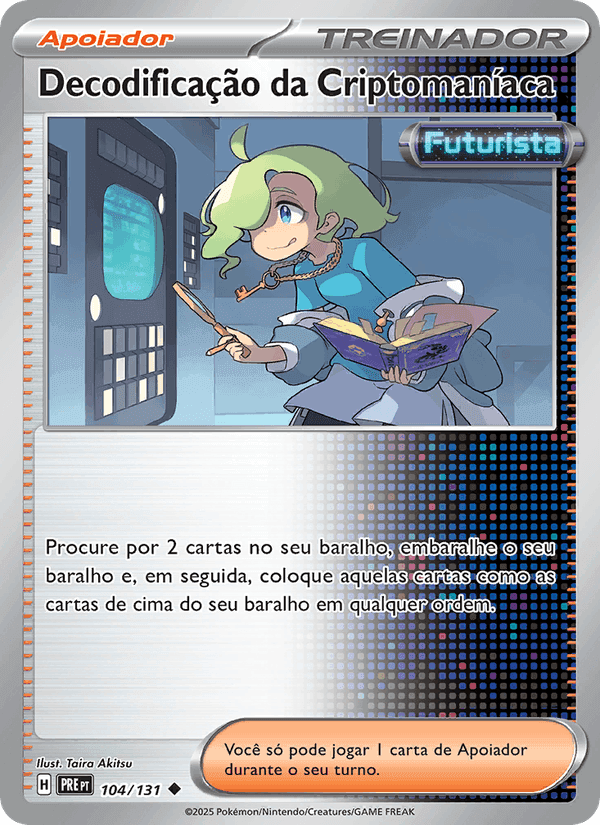 Decodificação da Criptomaníaca, card 104 from Evoluções Prismáticas