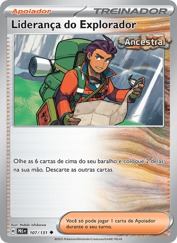 Liderança do Explorador, card 107 from Evoluções Prismáticas