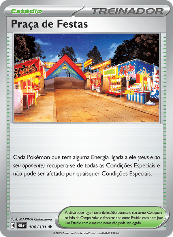 Praça de Festas, carta 108 de Evoluções Prismáticas