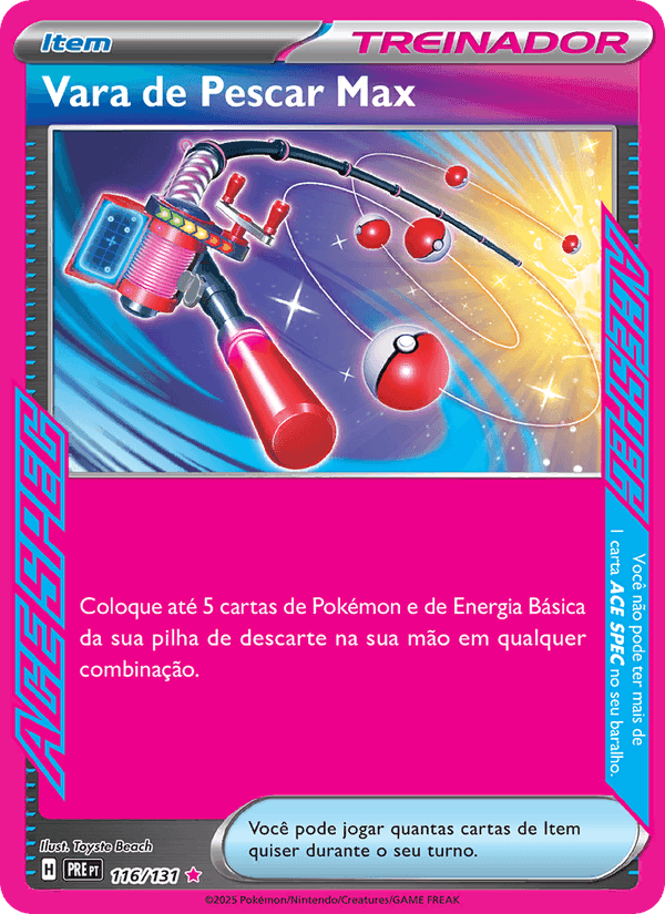 Vara de Pescar Max, carta 116 de Evoluções Prismáticas